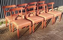 8 plus one free spare Regency Oak wonderful  dining chairs 33½h 20w 20d 18hs _5.JPG